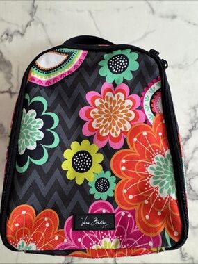 Vera Bradley Lunch or Cosmetic Bag Ziggy Zinnia